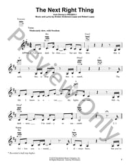 The Next Right Thing Guitar and Fretted sheet music cover